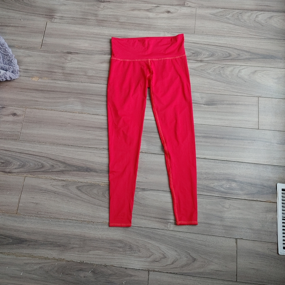 TEEKI Fire Red Yoga Pants Medium